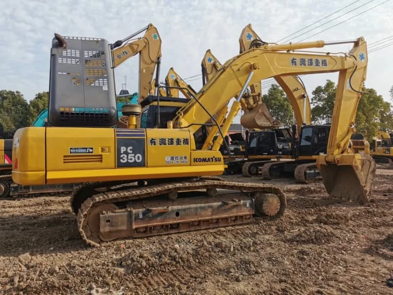 Gebrauchter hydraulischer Raupenbagger Komatsu PC350 in ausgezeichnetem Zustand