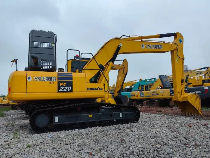 Hochwertiger gebrauchter Komatsu PC220-Bagger zu verkaufen – Original aus Japan, hydraulischer Raupenbagger