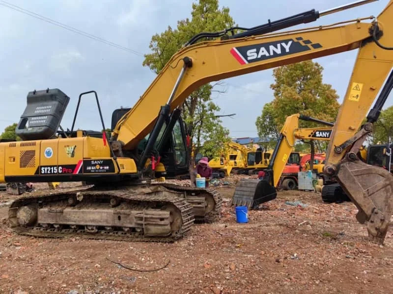 High-Quality Sany SY215C Used Crawler Excavator - 95% New Condition