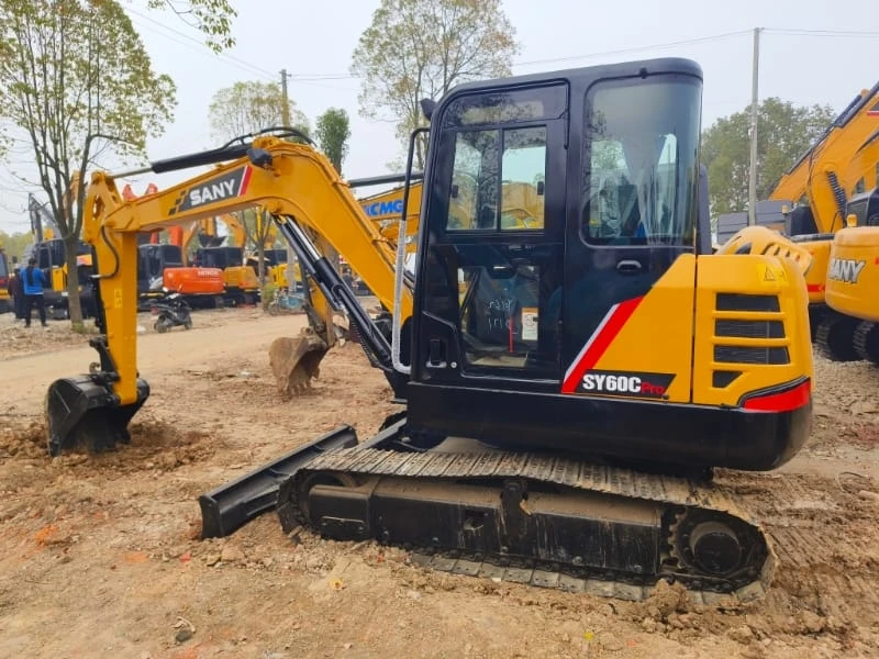 Used Sany SY60C Mini Crawler Excavator 95% New Condition