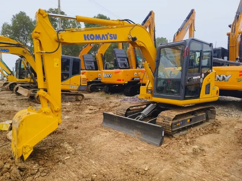 Excavadora de cadenas Komatsu PC70 de segunda mano - Excavadora pequeña