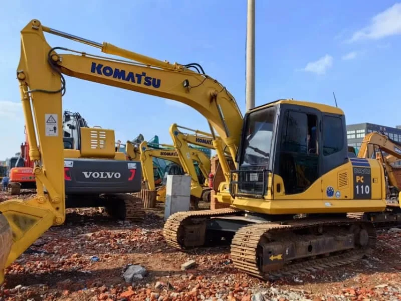 Gebrauchter Komatsu PC110 Mini-Hydraulik-Raupenbagger in gutem Zustand