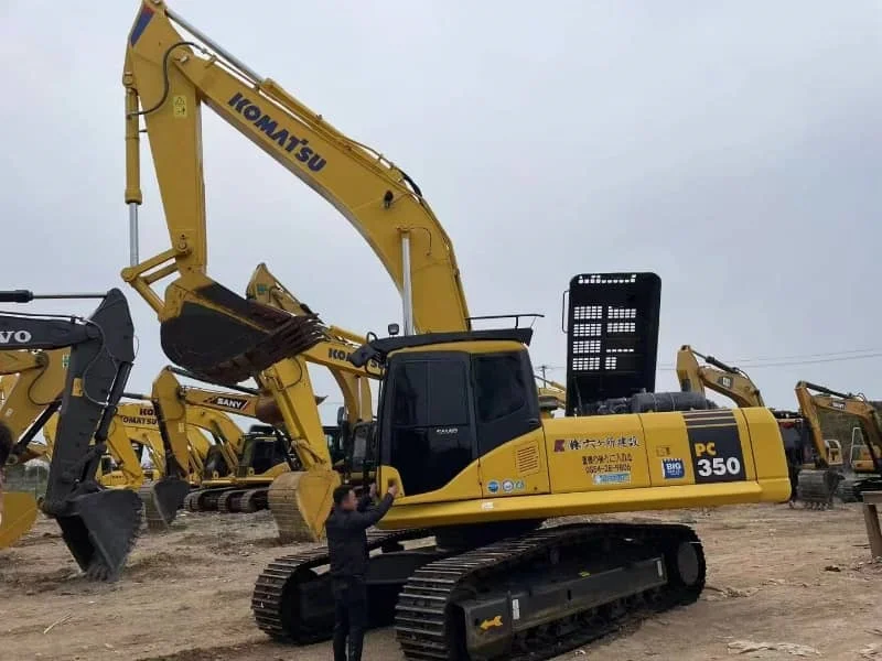 Gebrauchter hydraulischer Raupenbagger Komatsu PC350 zu verkaufen
