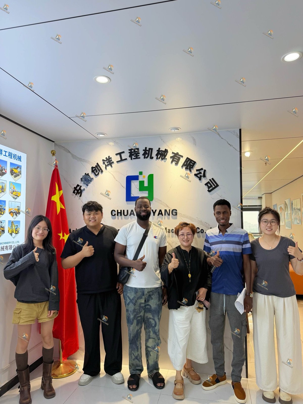Customer Office Visit Builds Used Construction Machinery Partnership